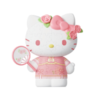 粉粉花旗袍 Hello Kitty 拼組說明書